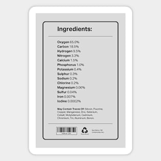 Human Ingredients Magnet